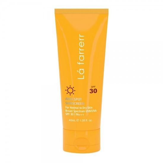 تصویر کرم ضد آفتاب و ضد لک بی‌رنگ پوست خشک و معمولی SPF30 لافارر