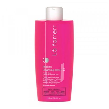 تصویر محلول پاک کننده آرایش چشم و صورت پوست خشک و حساس 2 لافارر