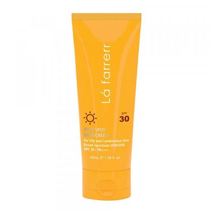 تصویر کرم ضد آفتاب و ضد لک بی‌رنگ پوست چرب و مستعد آکنه SPF30 لافارر