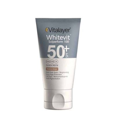 تصویر کرم ضد آفتاب ضد لک بژ طبیعی وایت ویت ویتالیر SPF50